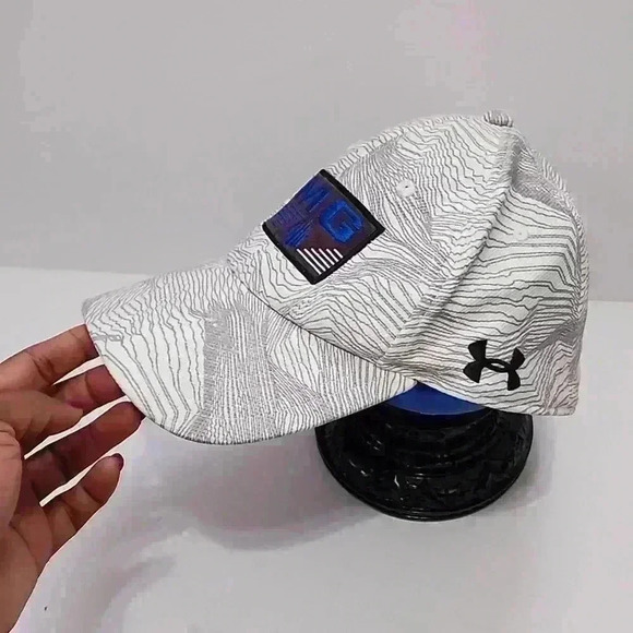 Under Armor Mens White/Grey "IMG" Cap Baseball Style Hat, sz Md/Lg - Picture 3 of 12